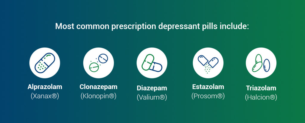 common prescription depressants
