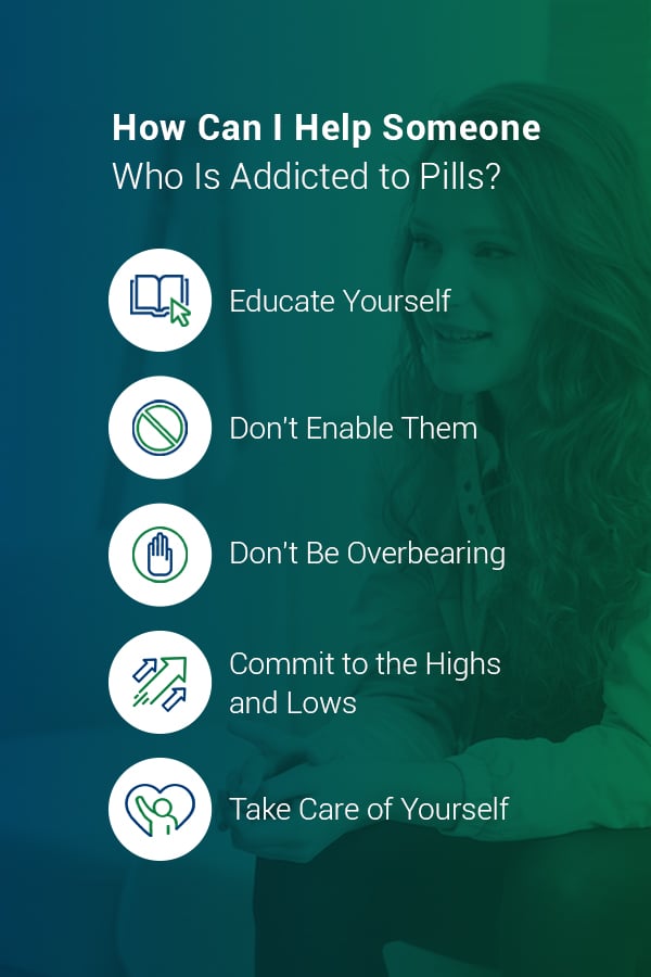 help someone addicted to pills