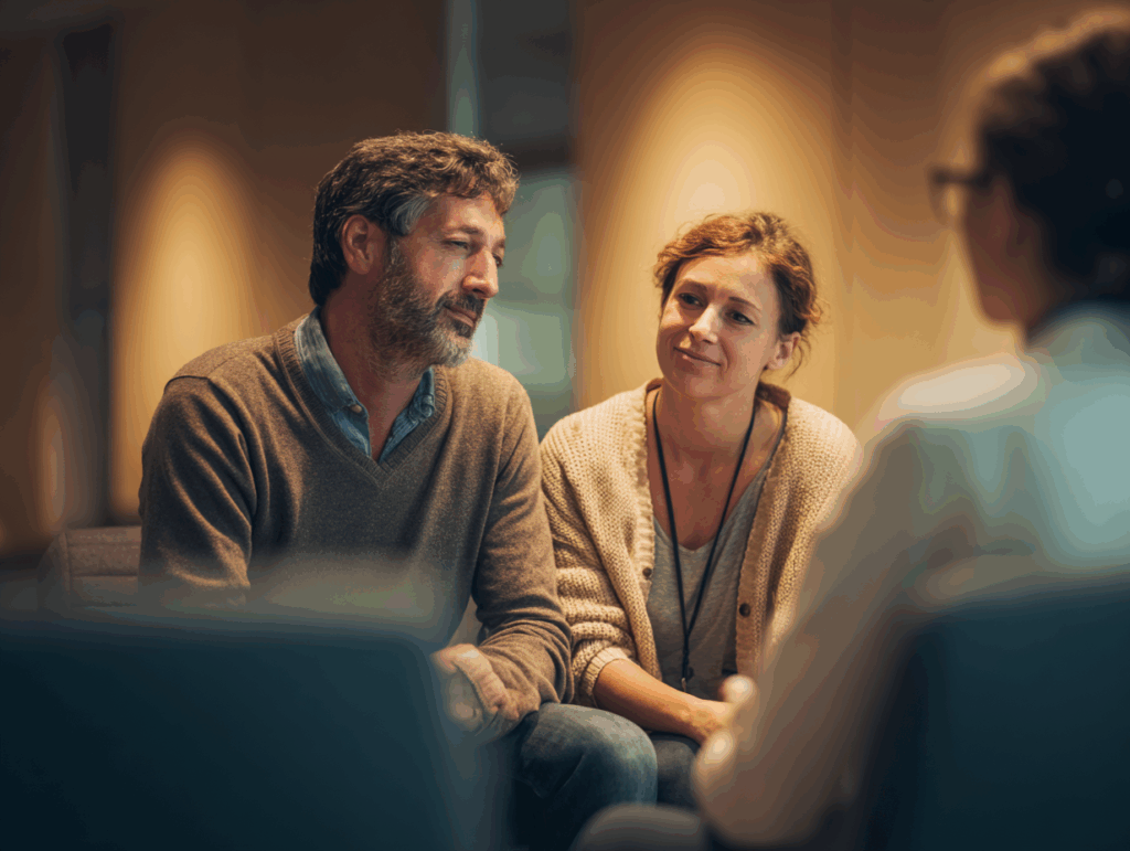 Patient and provider discussing dual diagnosis treatment in a supportive clinical setting